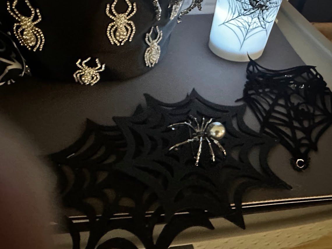 Spider Boo Basket – Spider Bucket Crossbody Bag, Web Bracelet, Brooch & More