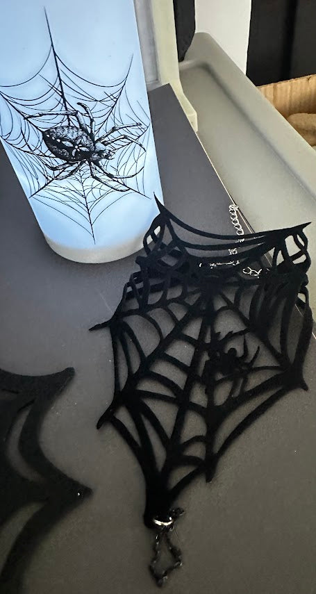 Spider Boo Basket – Spider Bucket Crossbody Bag, Web Bracelet, Brooch & More