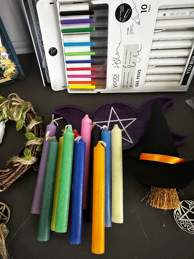 Witchy Boo Basket – Moon Ritual Coloring Book, Spell Jar Kit, Tarot & Charms