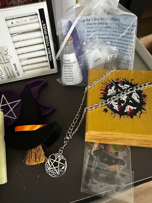 Witchy Boo Basket – Moon Ritual Coloring Book, Spell Jar Kit, Tarot & Charms
