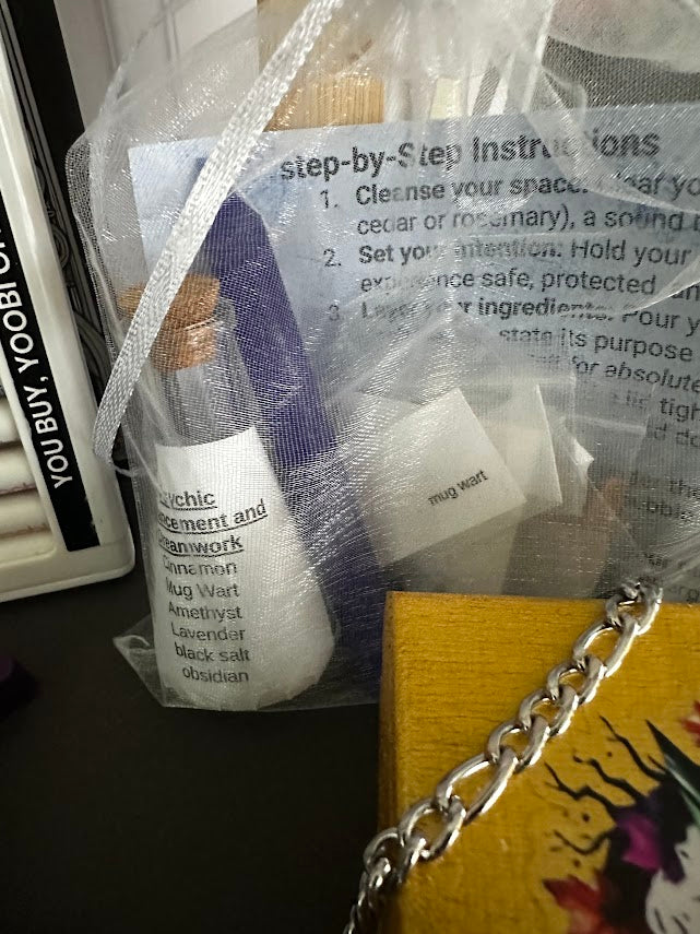 Witchy Boo Basket – Moon Ritual Coloring Book, Spell Jar Kit, Tarot & Charms