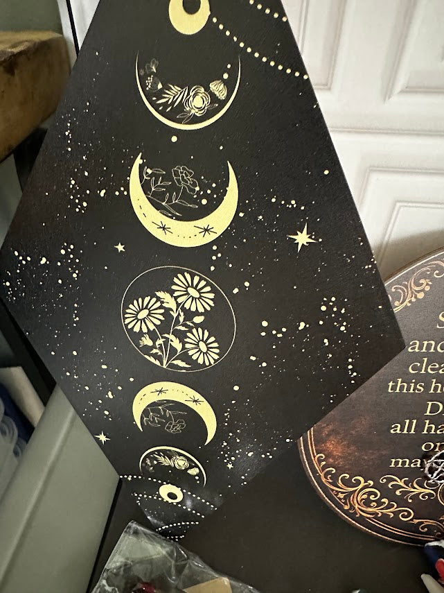 Witchy Boo Basket II – Protection Chant Sign, Esoteric Art, Evil Eye Jewelry & Spell Kit