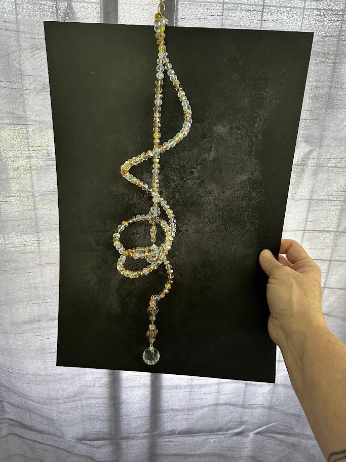 Sara’s Suncatchers – Citrine & Topaz Spiral