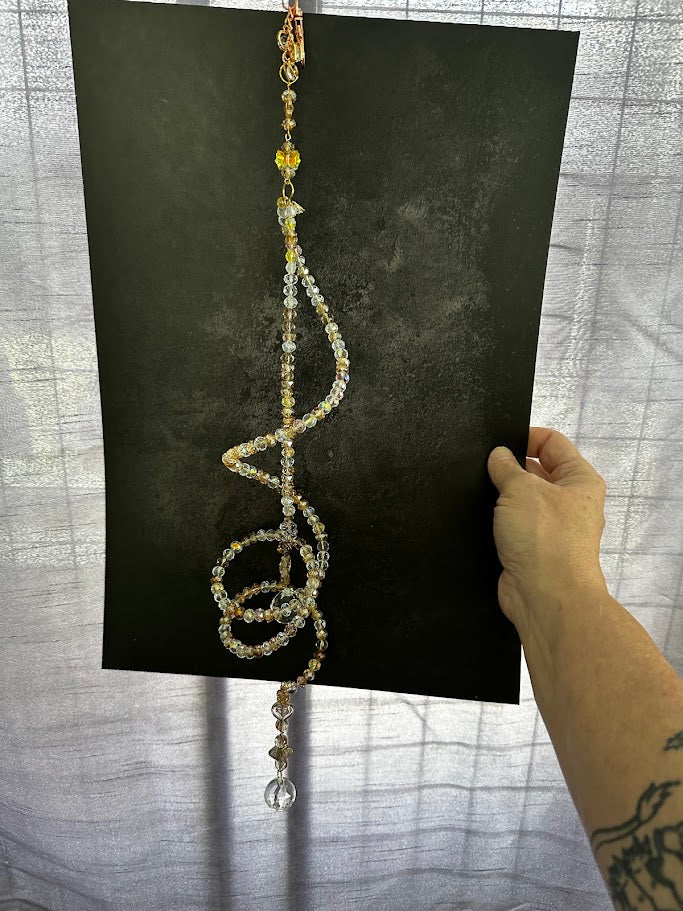 Sara’s Suncatchers – Citrine & Topaz Spiral