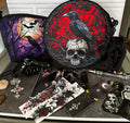 Gothic Raven & Skull Boo Box with Crossbody Bag