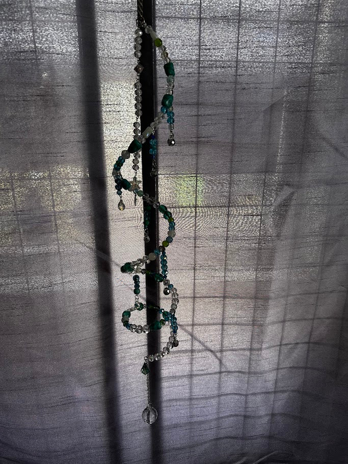 Sara’s Suncatchers – Green Aventurine Spiral